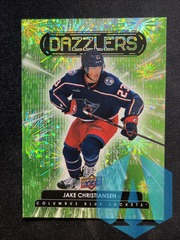 2022-23 Upper Deck Green Dazzler #DZ-98 Jake Christiansen Columbus Blue Jackets